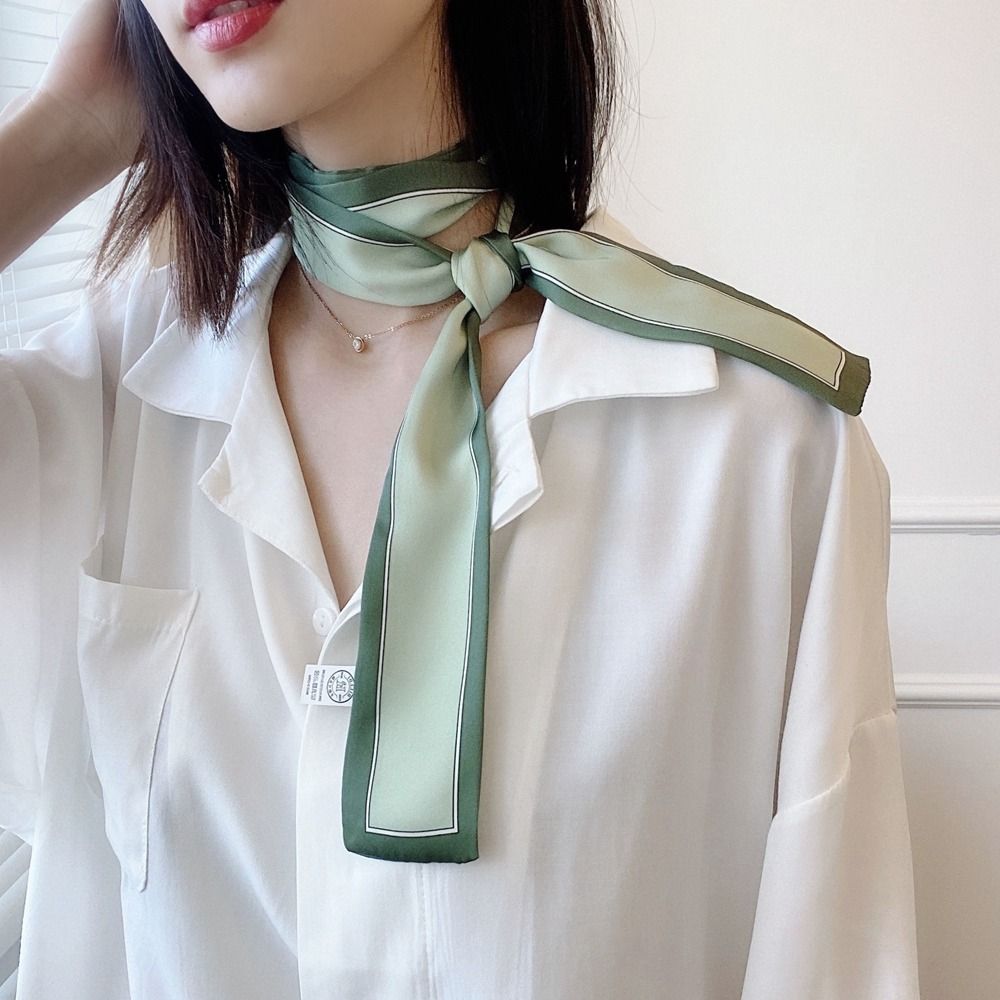 Silk Tie Striped - 넥타이 리본 머리띠 Neckerchief 스트라이프 인쇄