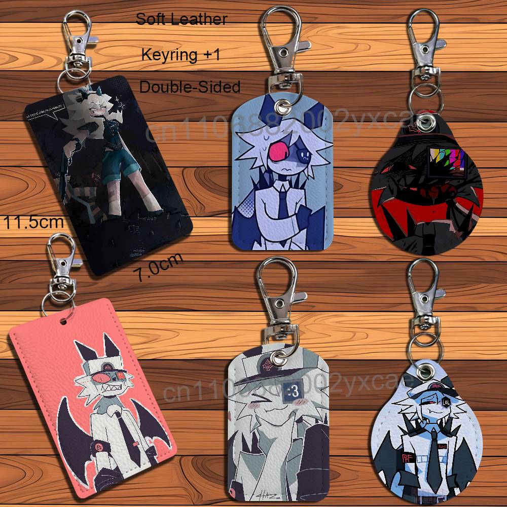 Lanyard Badge Holder - 미스터 배럴 케이티버스 FPE 가죽 키체인