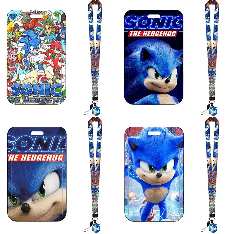 Lanyard Badge Holder - 만화 속 소닉 버스 카드 홀더