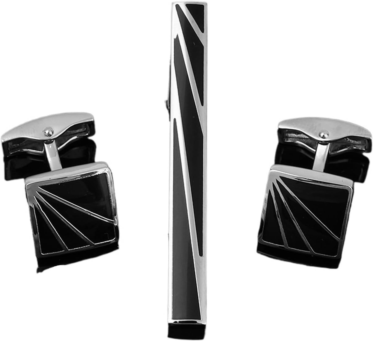 Tie Bar Set Gift - 2세트, 남성용 넥타이 클립 커프링크스 세트