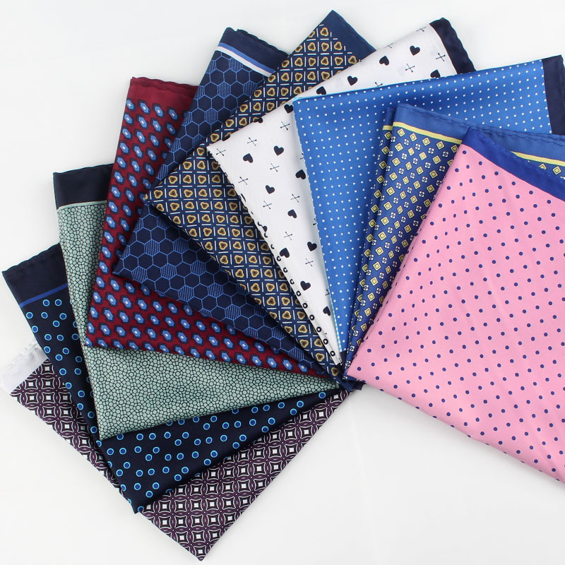 Pocket Square Set - 남성 여성을위한 34cm 포켓 스퀘어 꽃