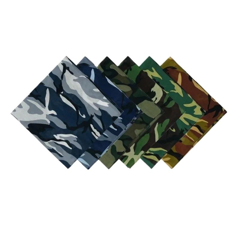 Face Scarf Mask - 야외 위장 반다나, 스트리트 힙합, 레트로