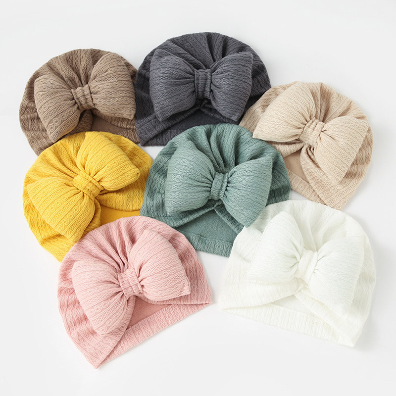 귀여운 Bowknot 아기 터번 모자 부드러운 신생아  - Bandana Cotton 리뷰 및 가격