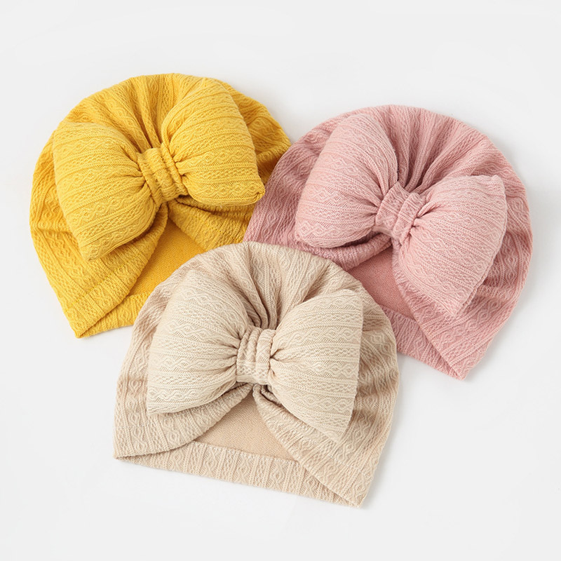 귀여운 Bowknot 아기 터번 모자 부드러운 신생아  - Bandana Cotton 리뷰 및 가격