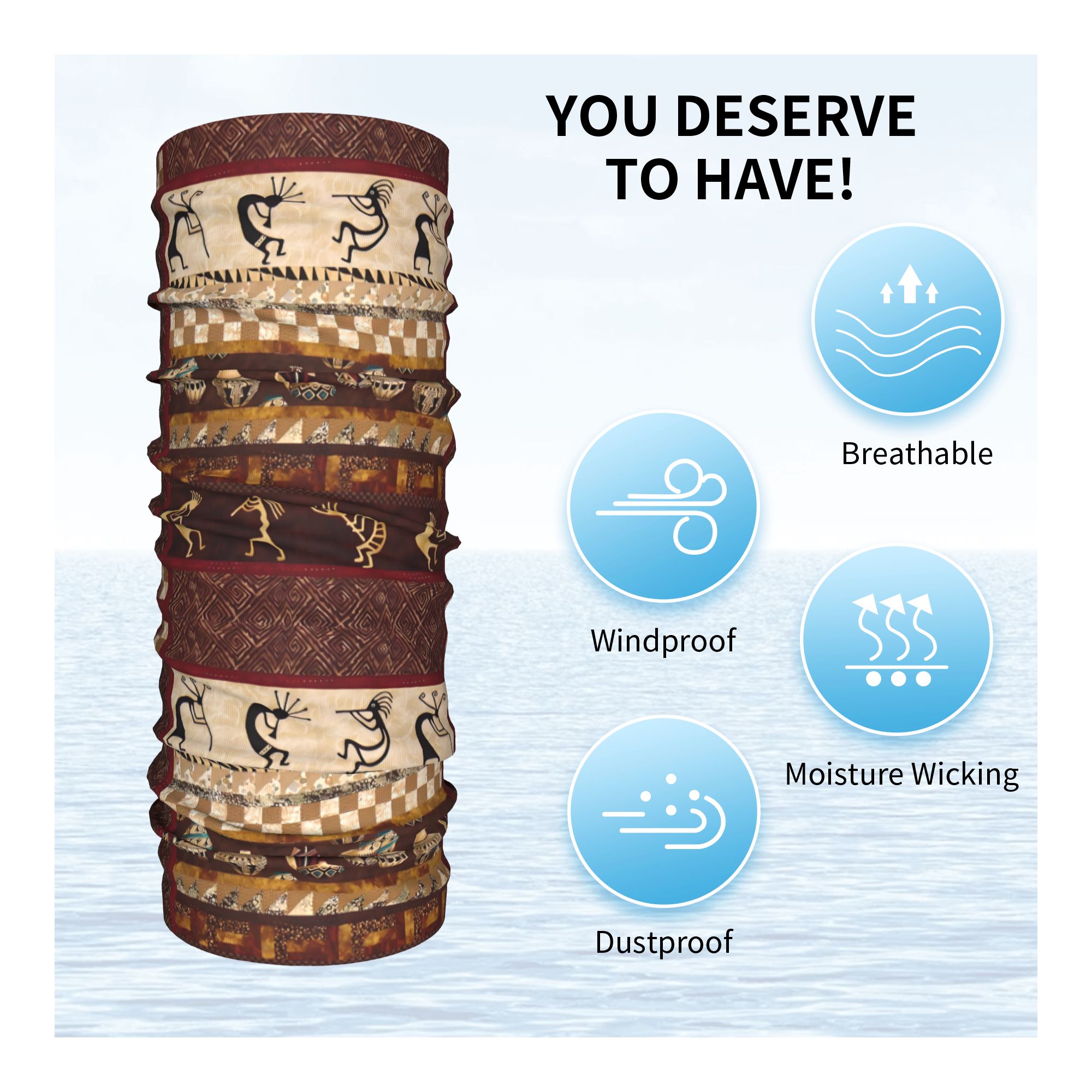 Custom Kokopelli Winter Headba - Neck Warmer Tube 리뷰 및 가격