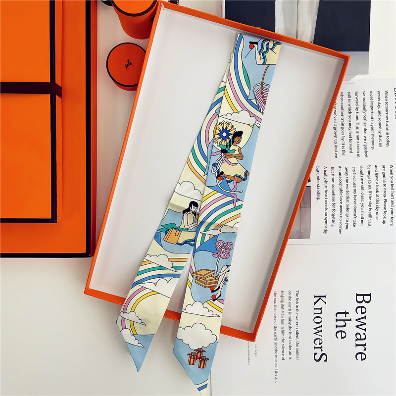 여성 100% 뽕나무 실크 스카프 헤어 밴드 랩 가방  - Silk Neck Scarf 리뷰 및 가격