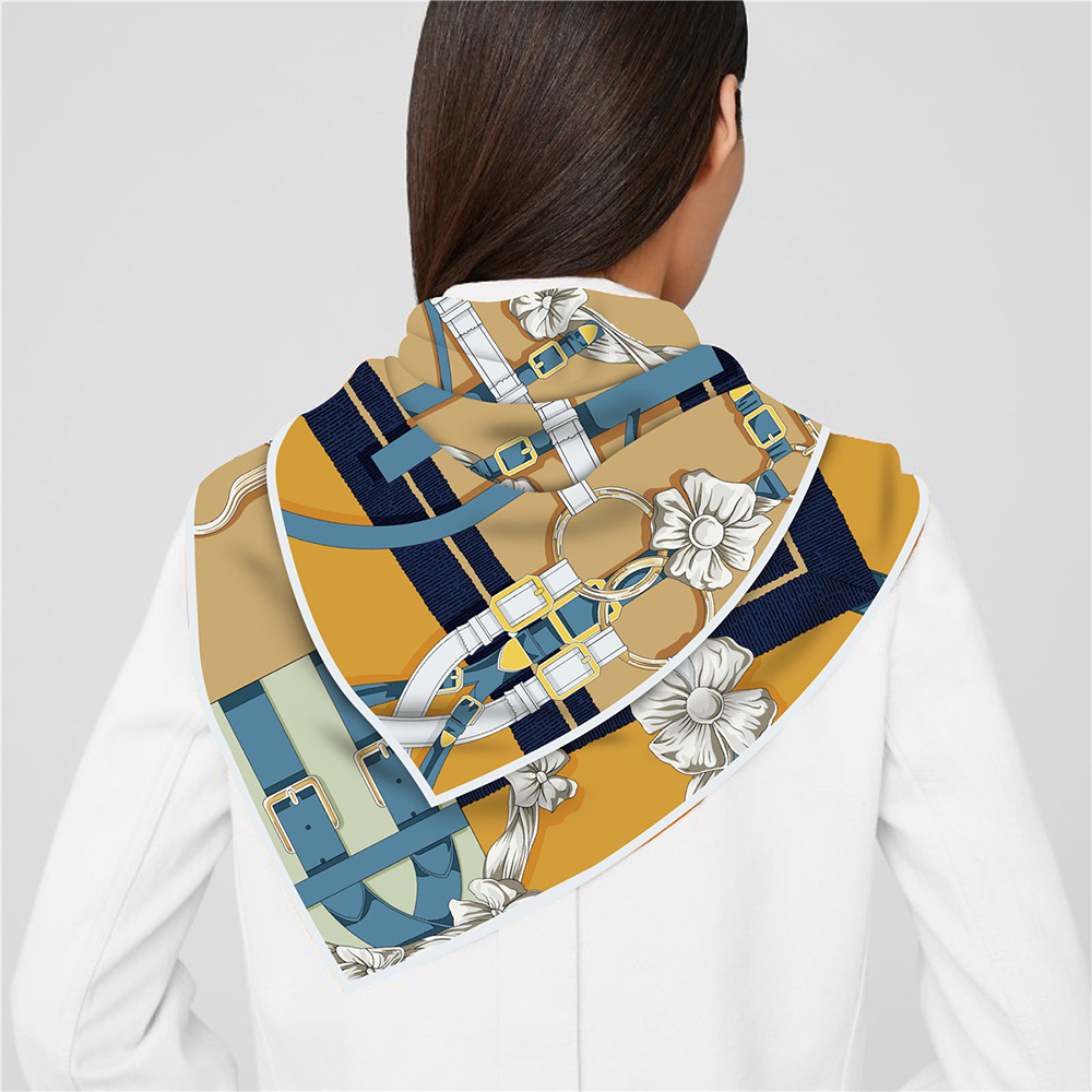 90cm 새로운 디자인 벨트 능 직물 실크 스카프 목도 - Face Scarf Mask 리뷰 및 가격