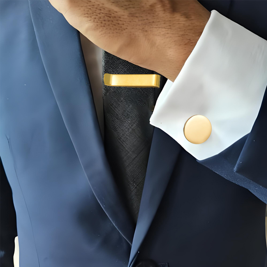 Freeteeme 남자를위한 새로운 패션 커프스 단추  - Tie Bar Set Gift 리뷰 및 가격