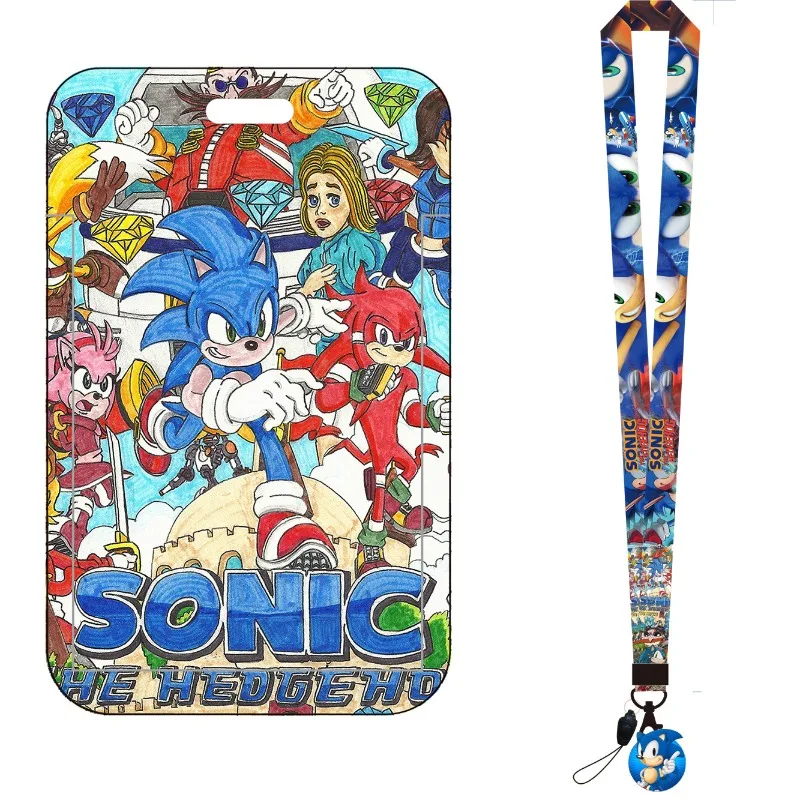 만화 속 소닉 버스 카드 홀더 학생증 커버 캠퍼스 식사 - Lanyard Badge Holder 리뷰 및 가격