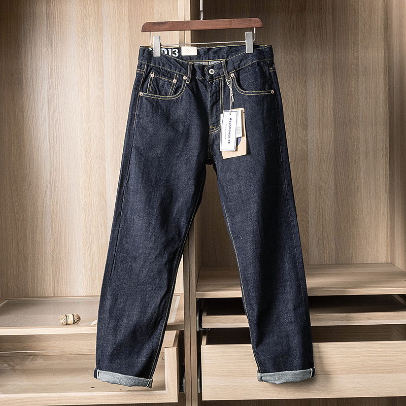 15oz 일본산 블루 셀비지 데님 워싱 진 남성용 아메 - Levis Jeans 501 리뷰 및 가격