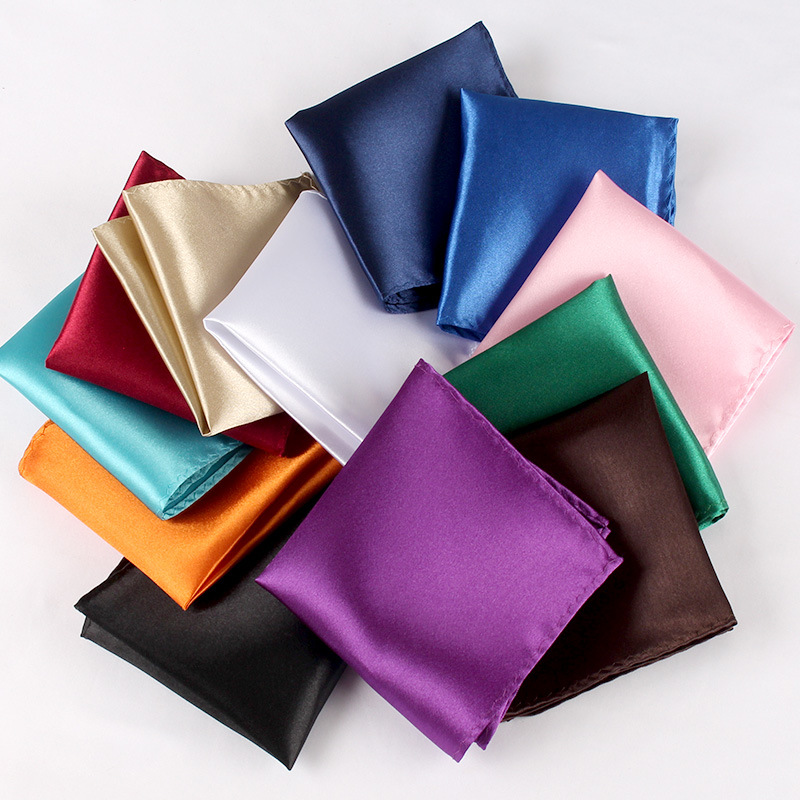 남성용 새틴 손수건 캔디 컬러 남성 정장 포켓 스퀘어  - Pocket Square Set 리뷰 및 가격