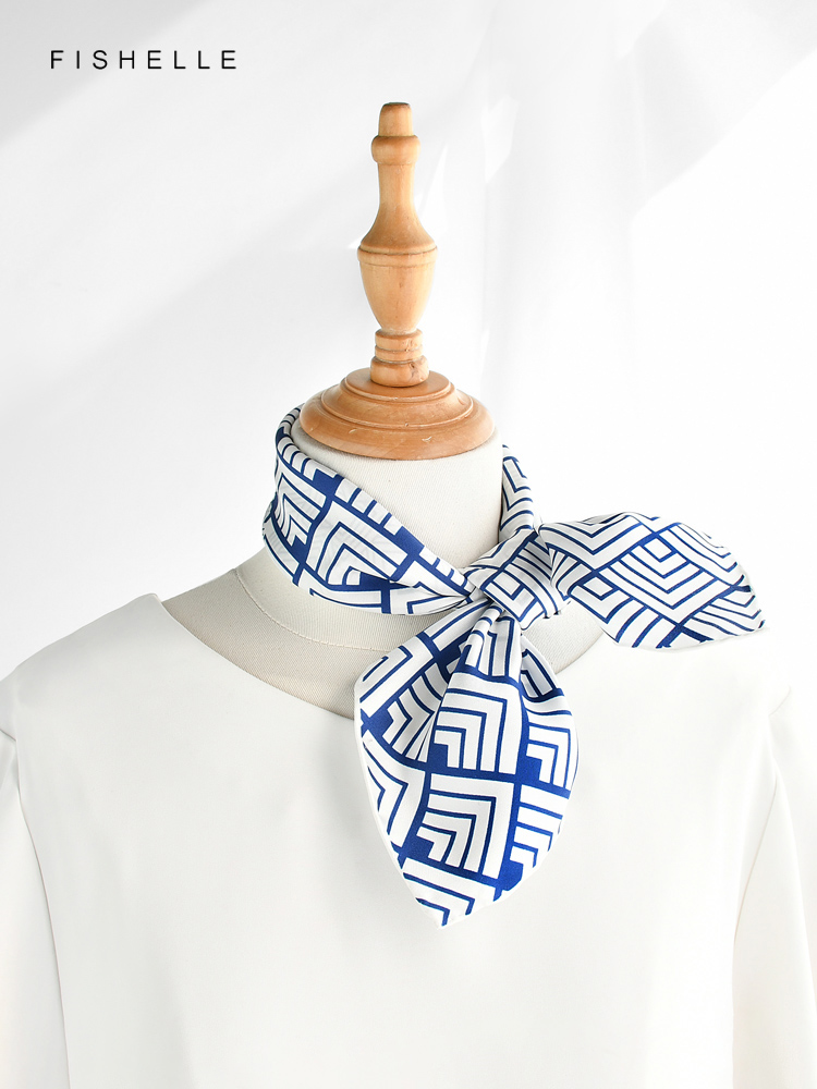 중국 클래식 블루 화이트 도자기 천연 실크 스카프, 능 - Scarf Silk Square 리뷰 및 가격