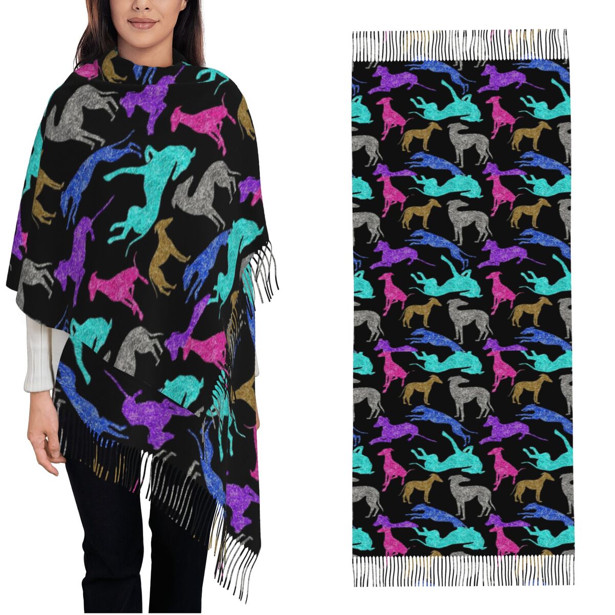 그레이트 그레이하운드 콤보 스카프 따뜻한 파시미나 숄  - Pashmina Wrap Large 리뷰 및 가격