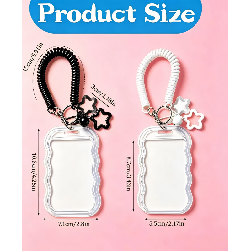 유니크 웨이브 엣지 ID 카드 홀더 탄성 전화선 끈 여 - Lanyard Badge Holder 리뷰 및 가격