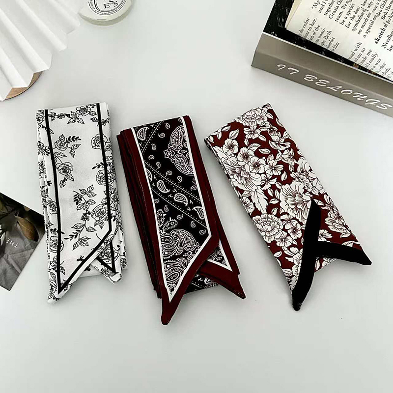 럭셔리 패션 여성용 스키니 실크 스카프 롱 헤어 스트립 - Silk Neck Scarf 리뷰 및 가격
