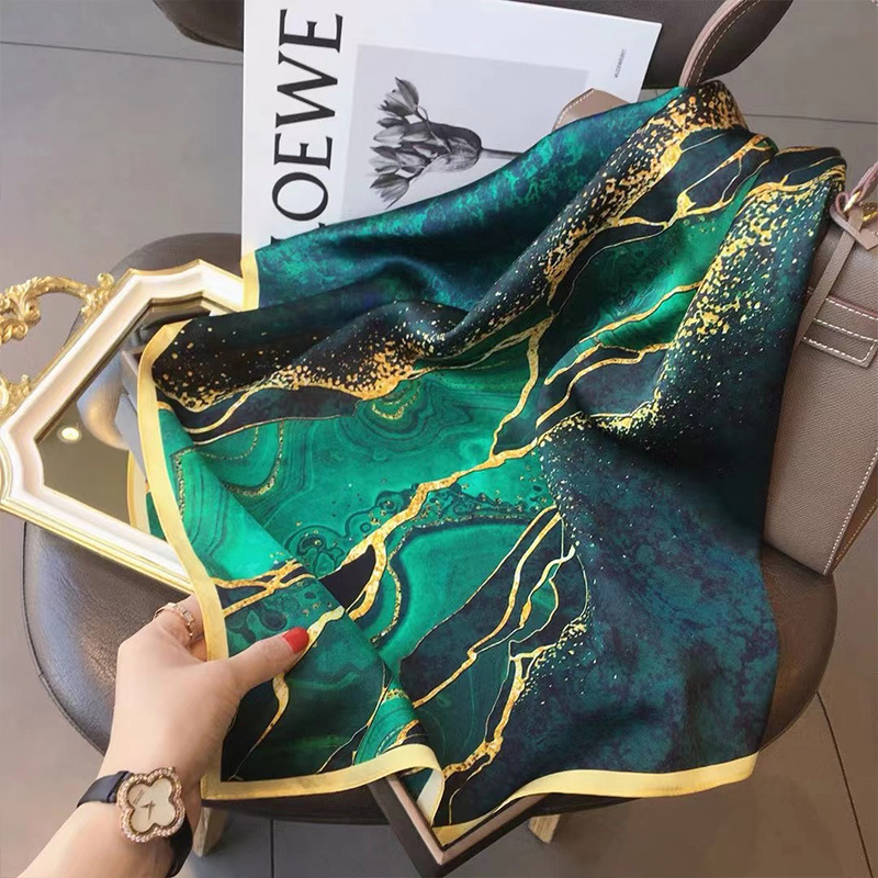 70x70cm 여성 스카프 실크 느낌 헤어 넥 스퀘어  - Scarf Silk Square 리뷰 및 가격